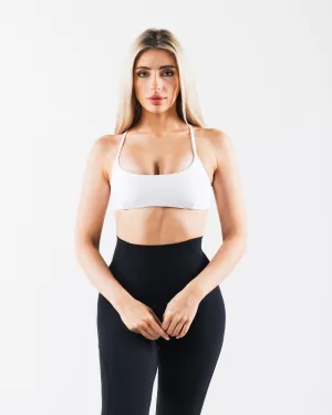 Aura 3 Strap Bra - White Versatile Wear