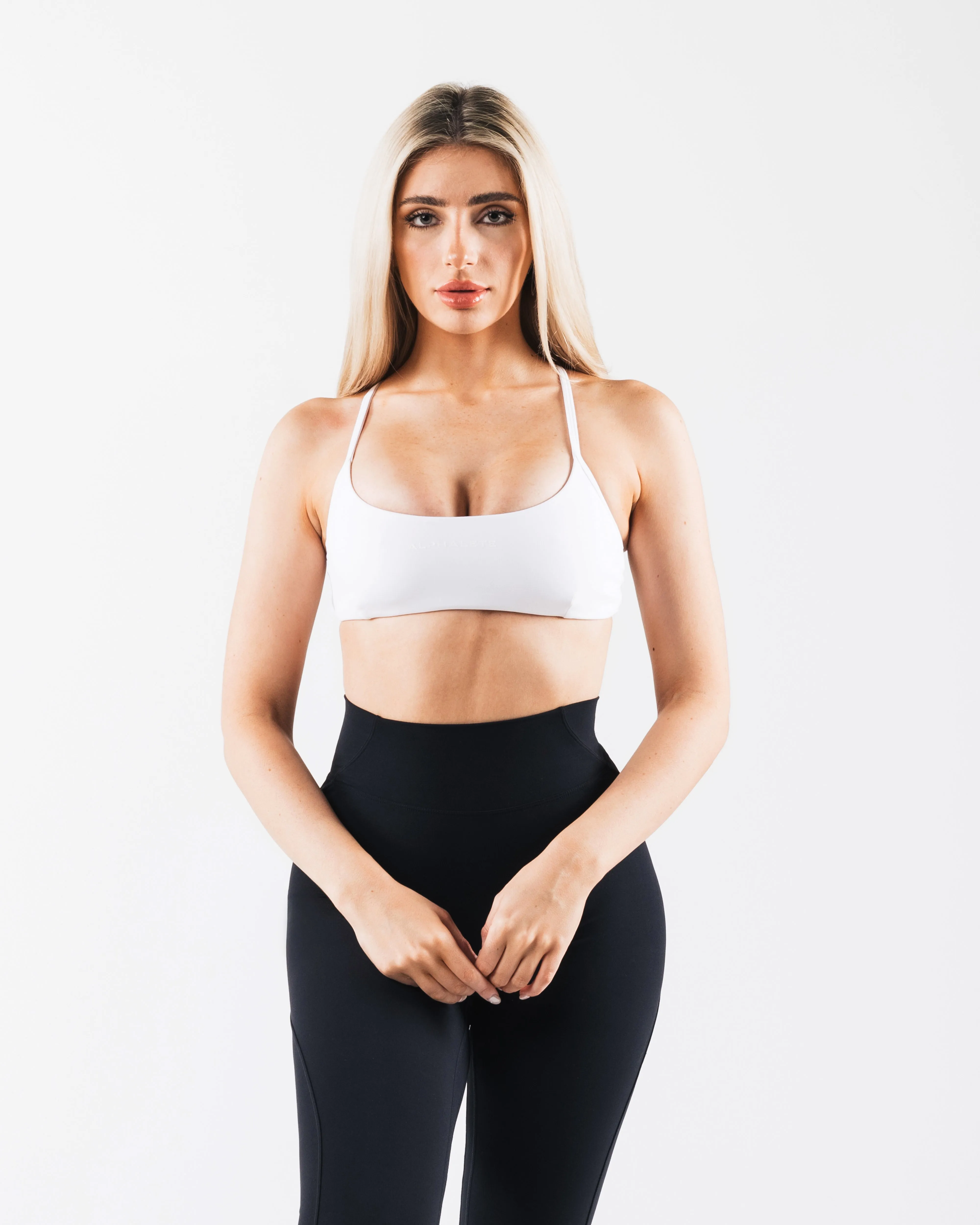 Aura 3 Strap Bra - White Versatile Wear