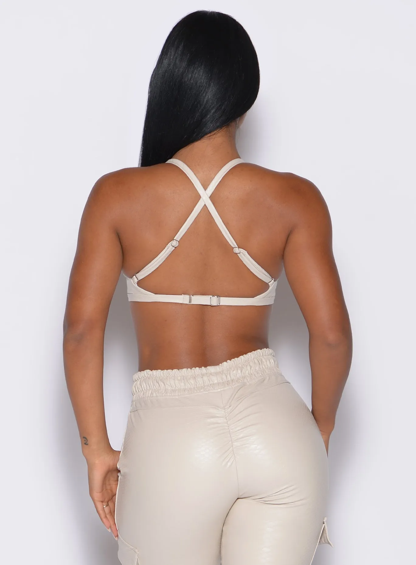 Lightweight Design Striped activewear Liquid Kini Bra