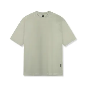 Sublimation Printed Collar Sports Outfit 0824. Supima? Oversized Tee - Sage