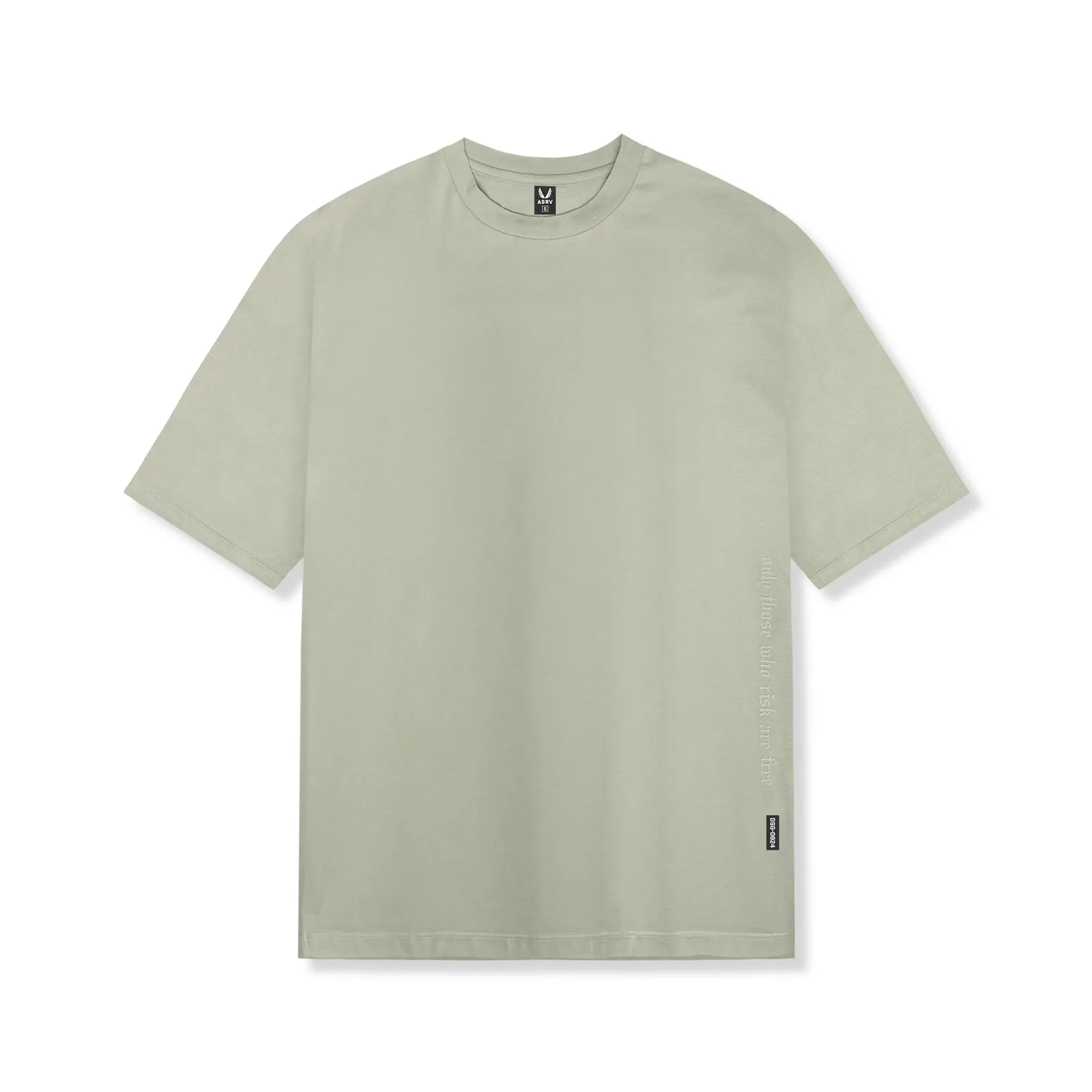Sublimation Printed Collar Sports Outfit 0824. Supima? Oversized Tee - Sage