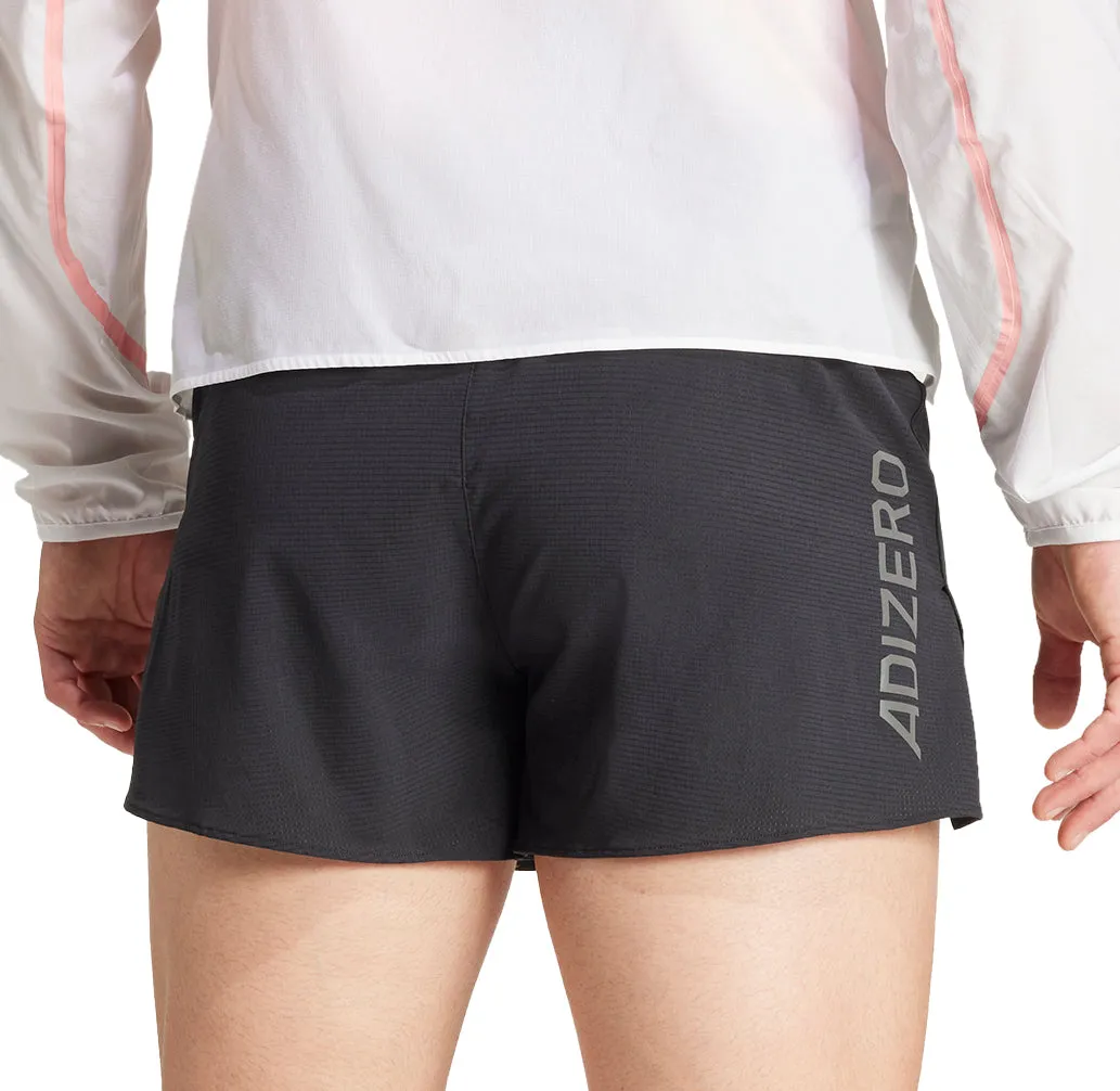 adidas Adizero Mens Running Shorts - Black Athletic Shorts Everyday Ready