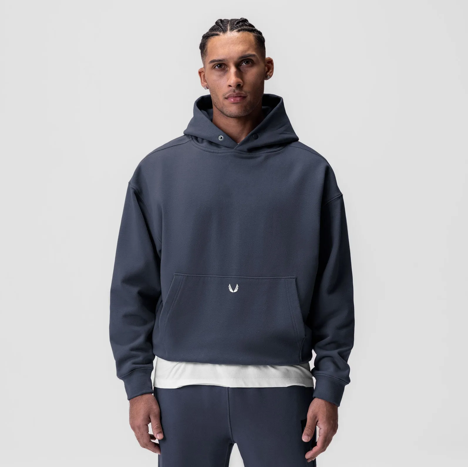 Travel Apparel short sleeves 0648. Tech-Terry? Hoodie - Navy