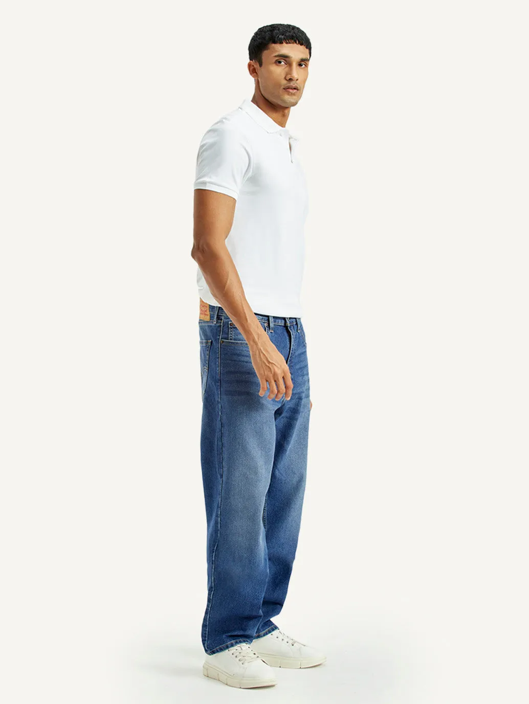 Men's 568 Indigo Loose Fit Mid Rise Jeans Trend Setter Trendy Premium