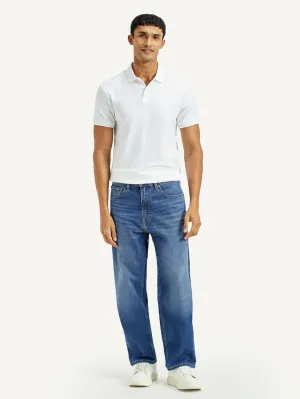 Men's 568 Indigo Loose Fit Mid Rise Jeans Balanced Look