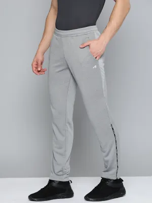 Alcis Men Grey Melange Solid Track Pants All Day Wear