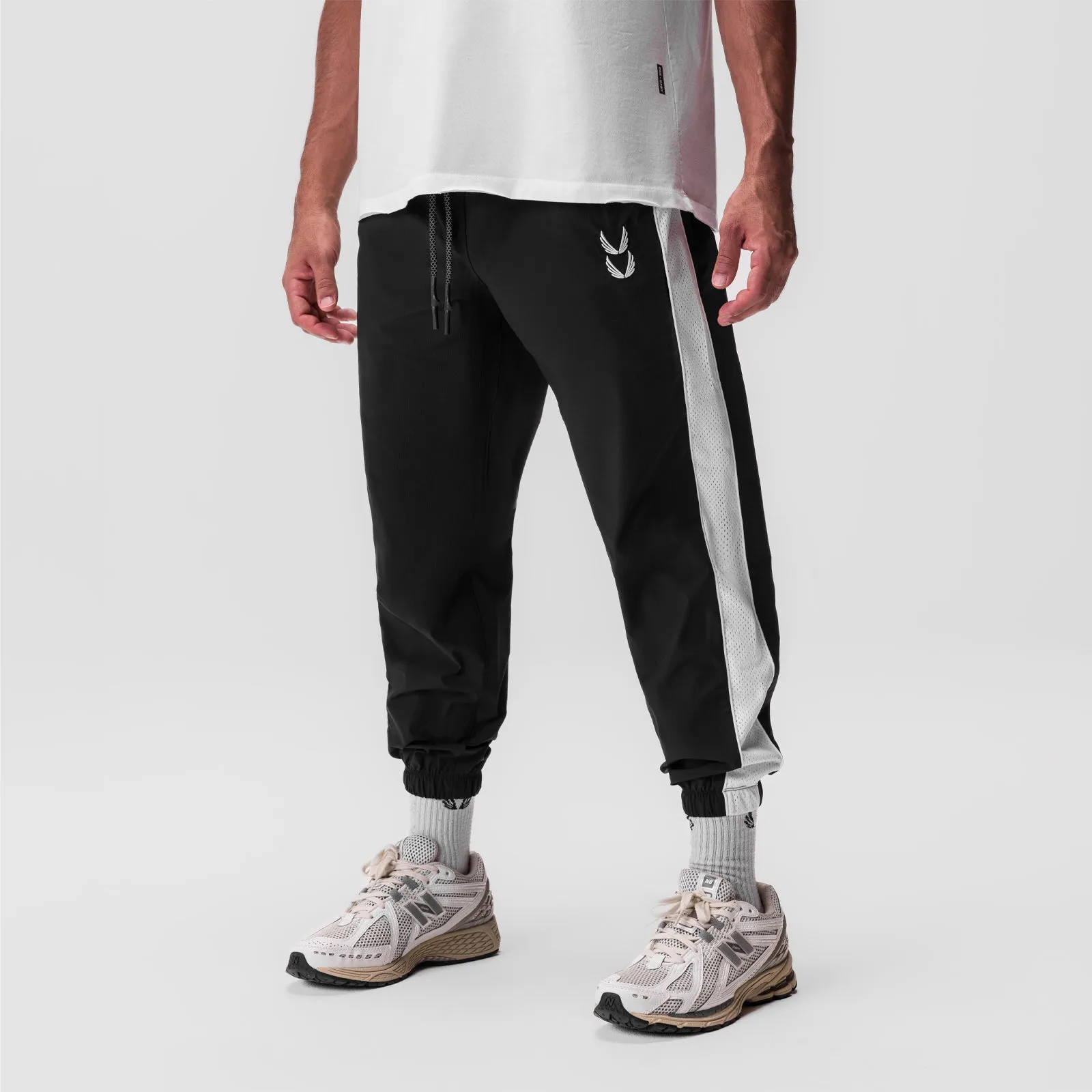 UVProtectionCoating Active Wear 0796. Ripstop Oversized Track Pant - Black