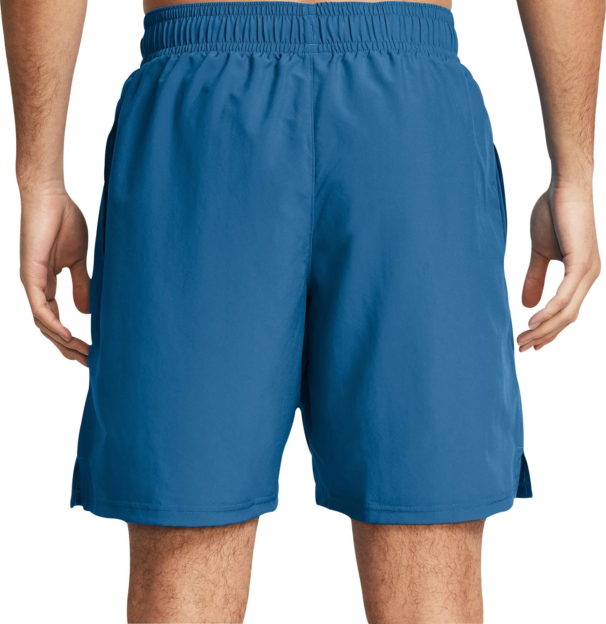 Under Armour Tech Woven Wordmark Mens Training Shorts - Blue fishing attire