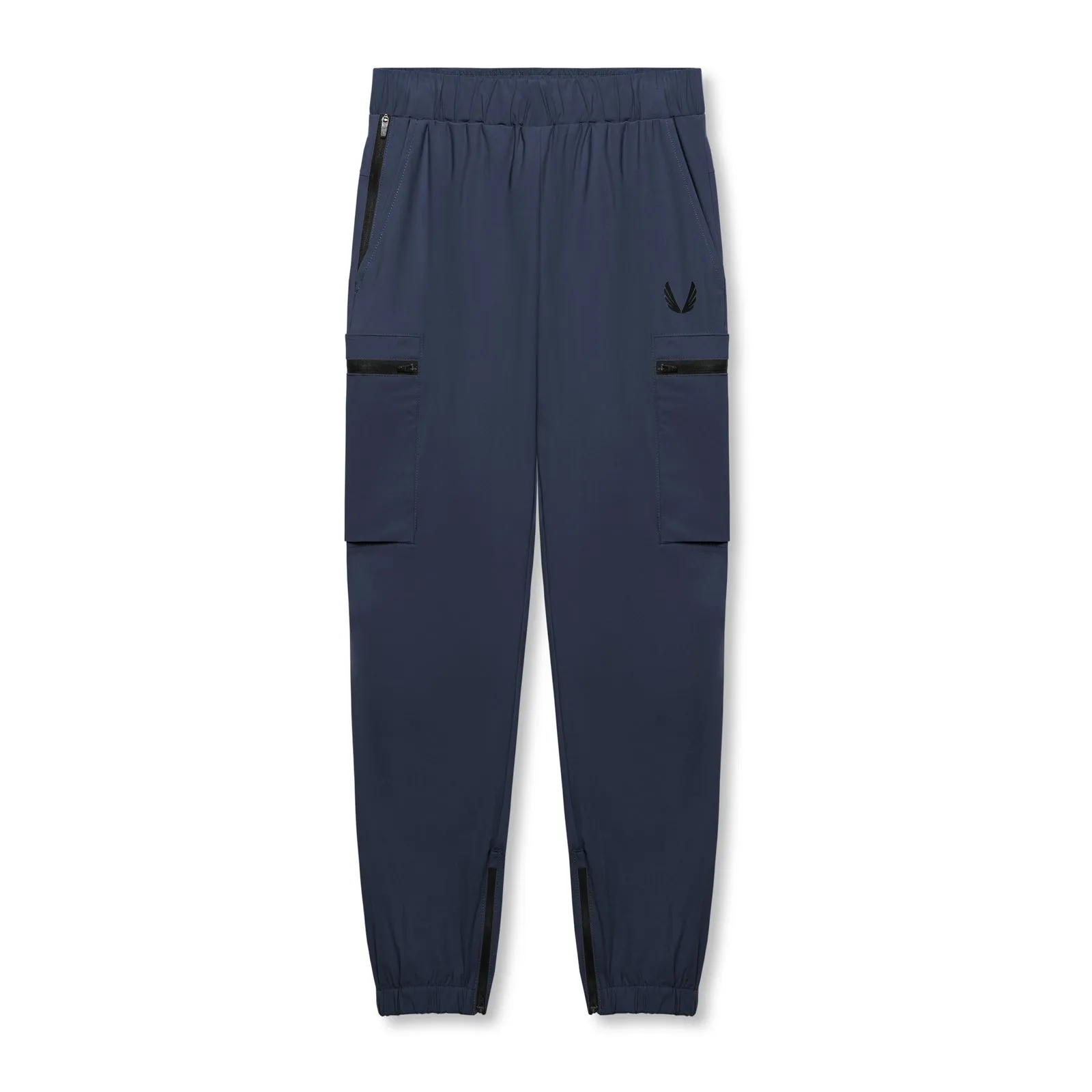 0656. Tetra-Lite? Standard Zip Jogger - Navy Carbon Infused Fabric Flexible Knee Panels