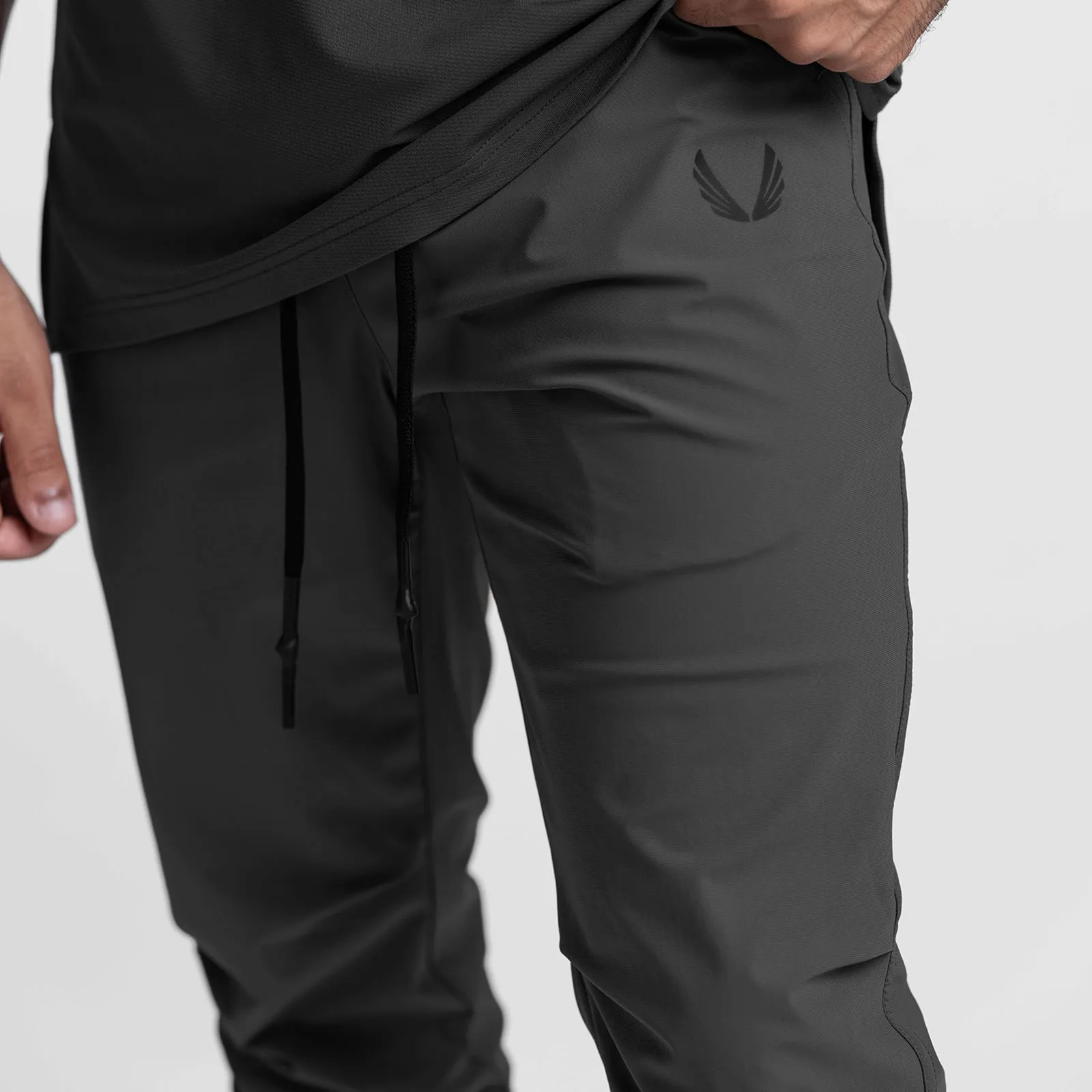 ASRV x Tonal Tetra-Lite? High Rib Jogger - Space Grey Twill Weave Texture Recycled fibers