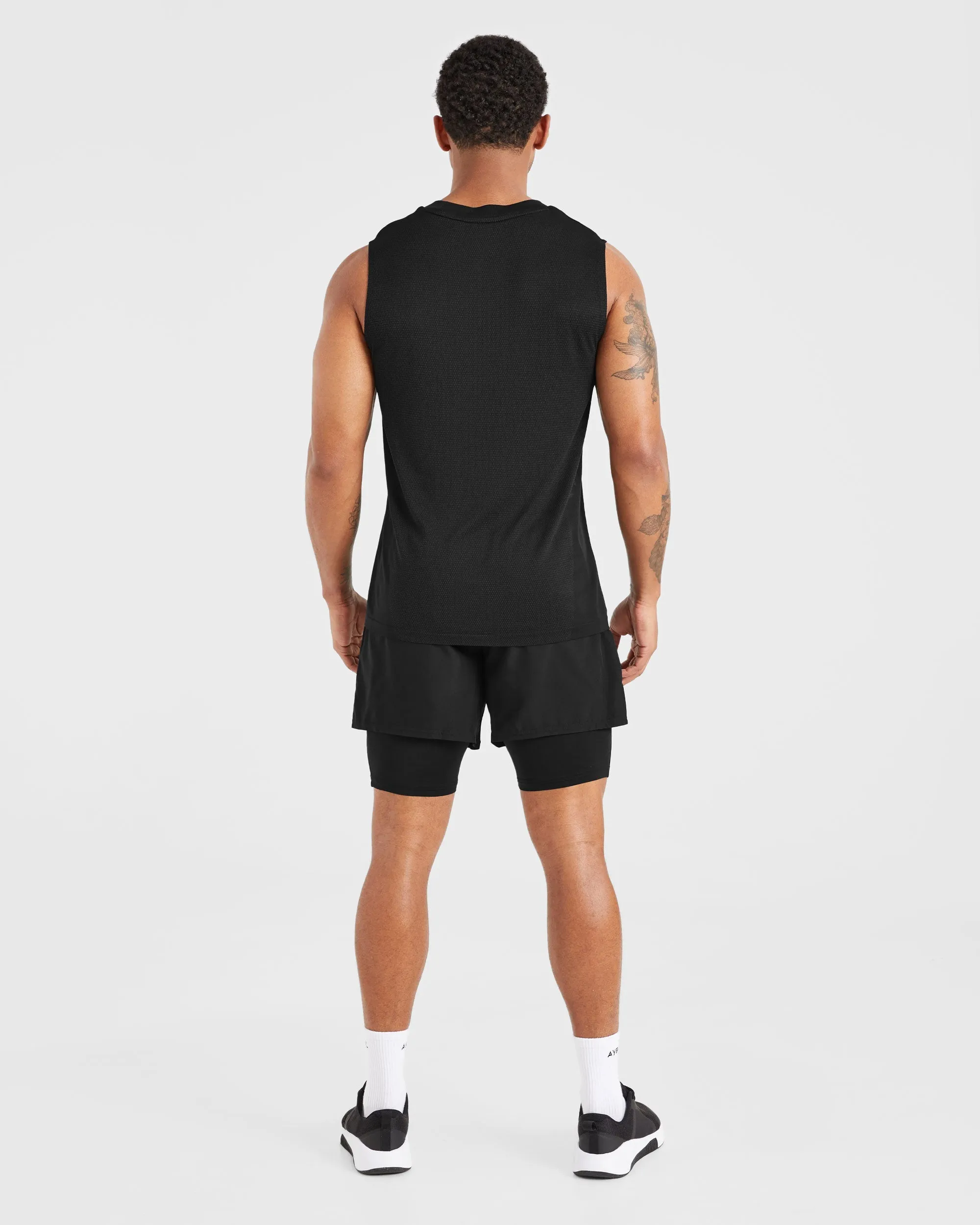 Essential Base Layer Shorts - Black Breathable mesh