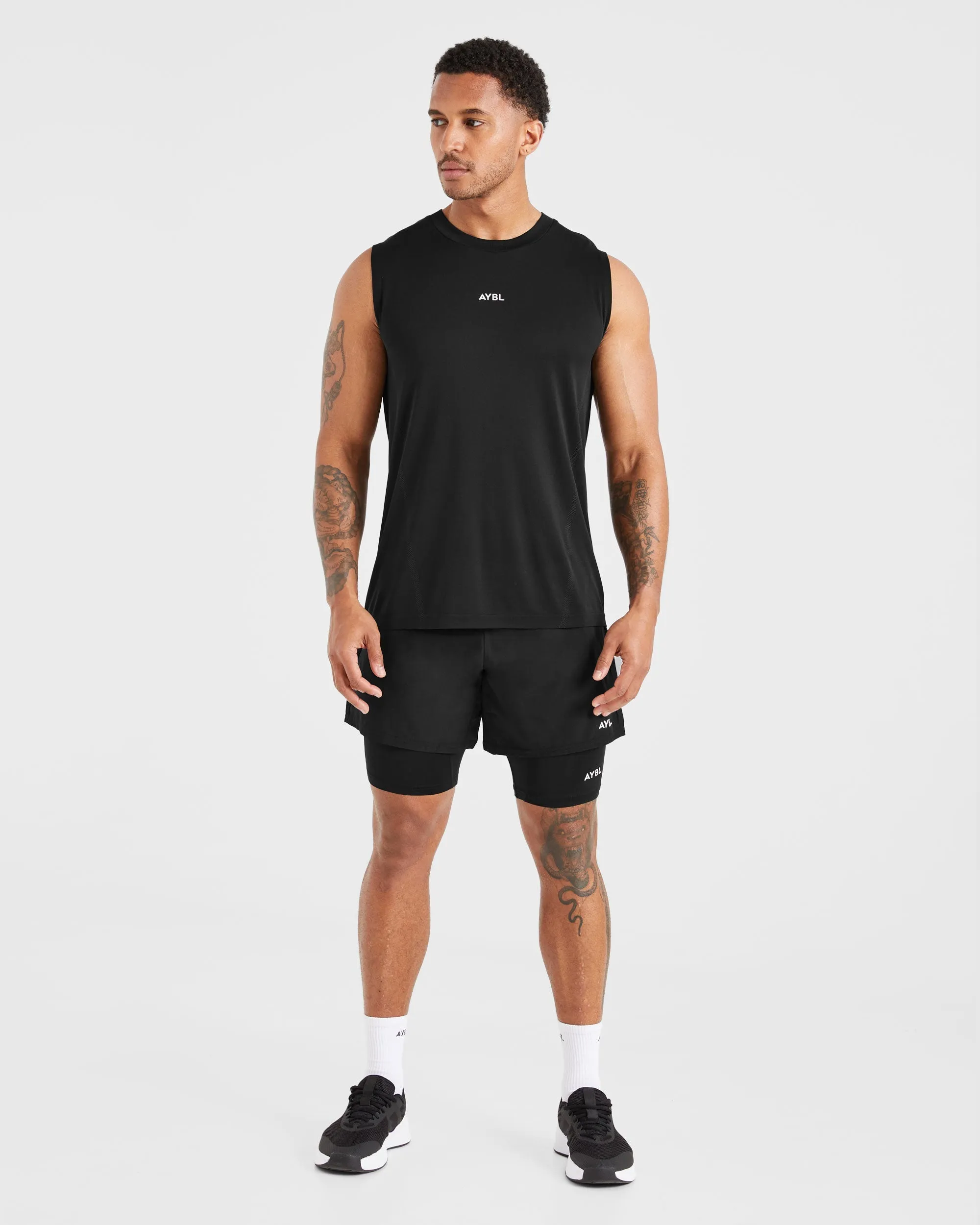 Essential Base Layer Shorts - Black quick-drying