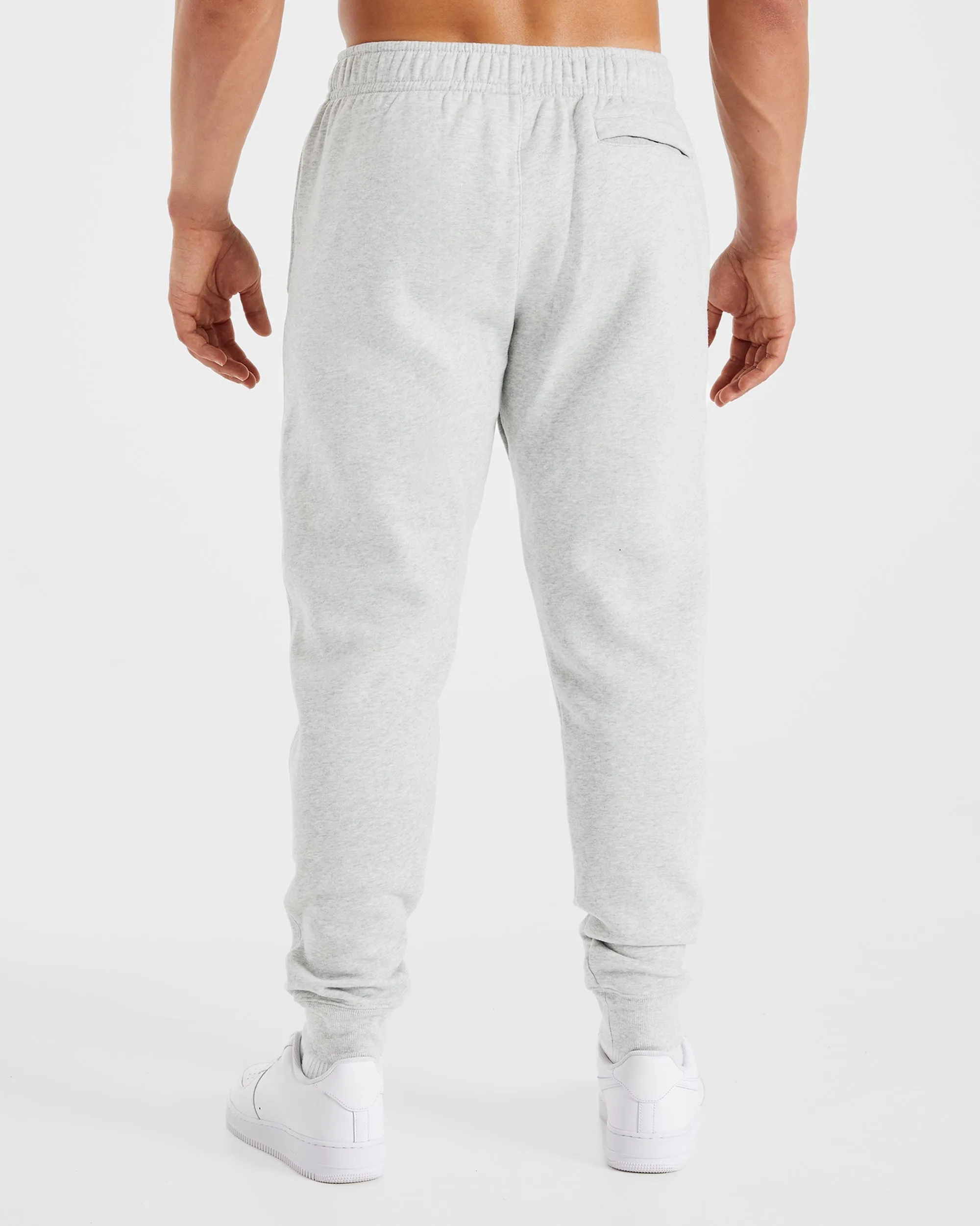 Essential Joggers - Grey Marl Twill Weave Texture Temperature Regulating Fabric