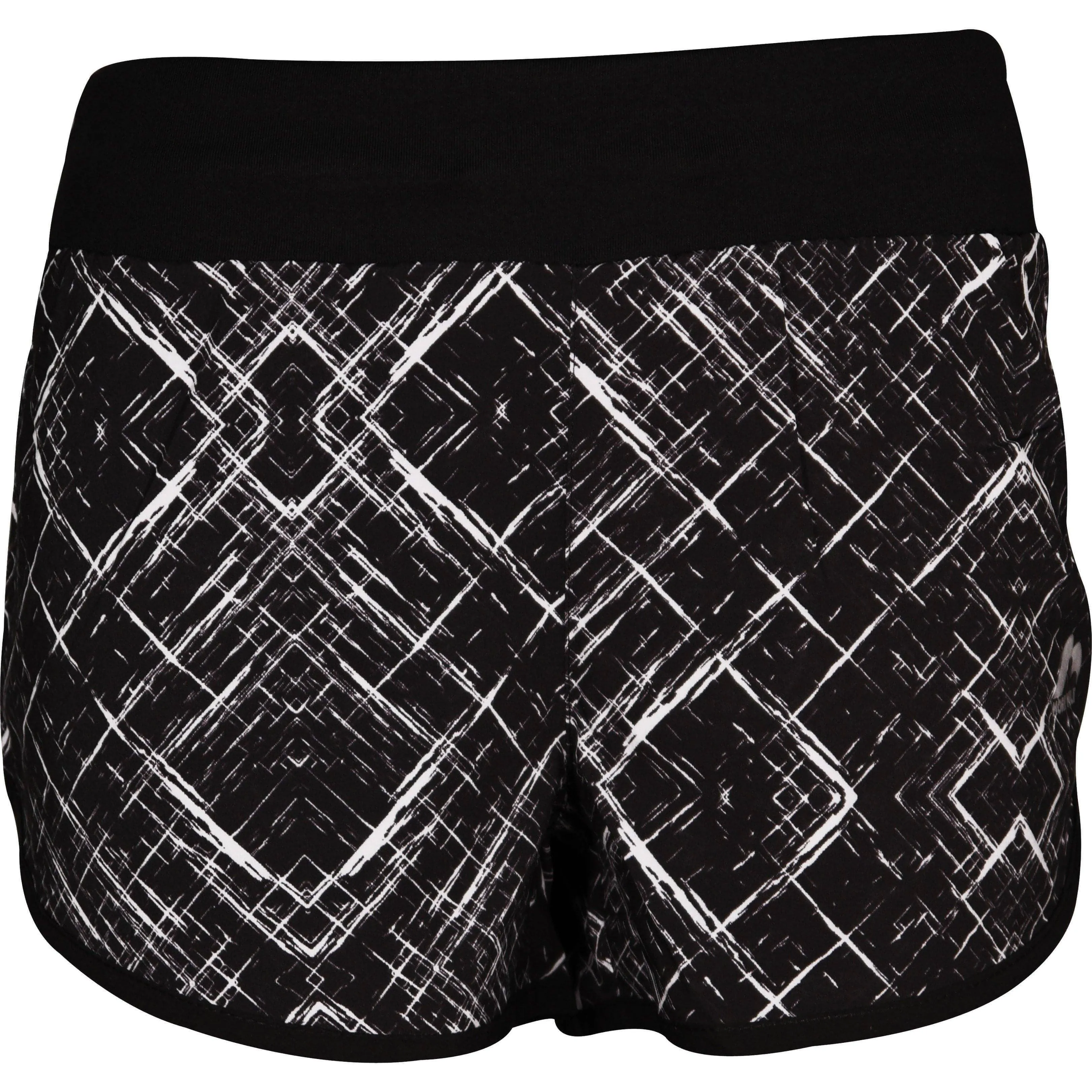 More Mile Go For It Womens Running Shorts - Black Double Layered Construction Luxury Feel