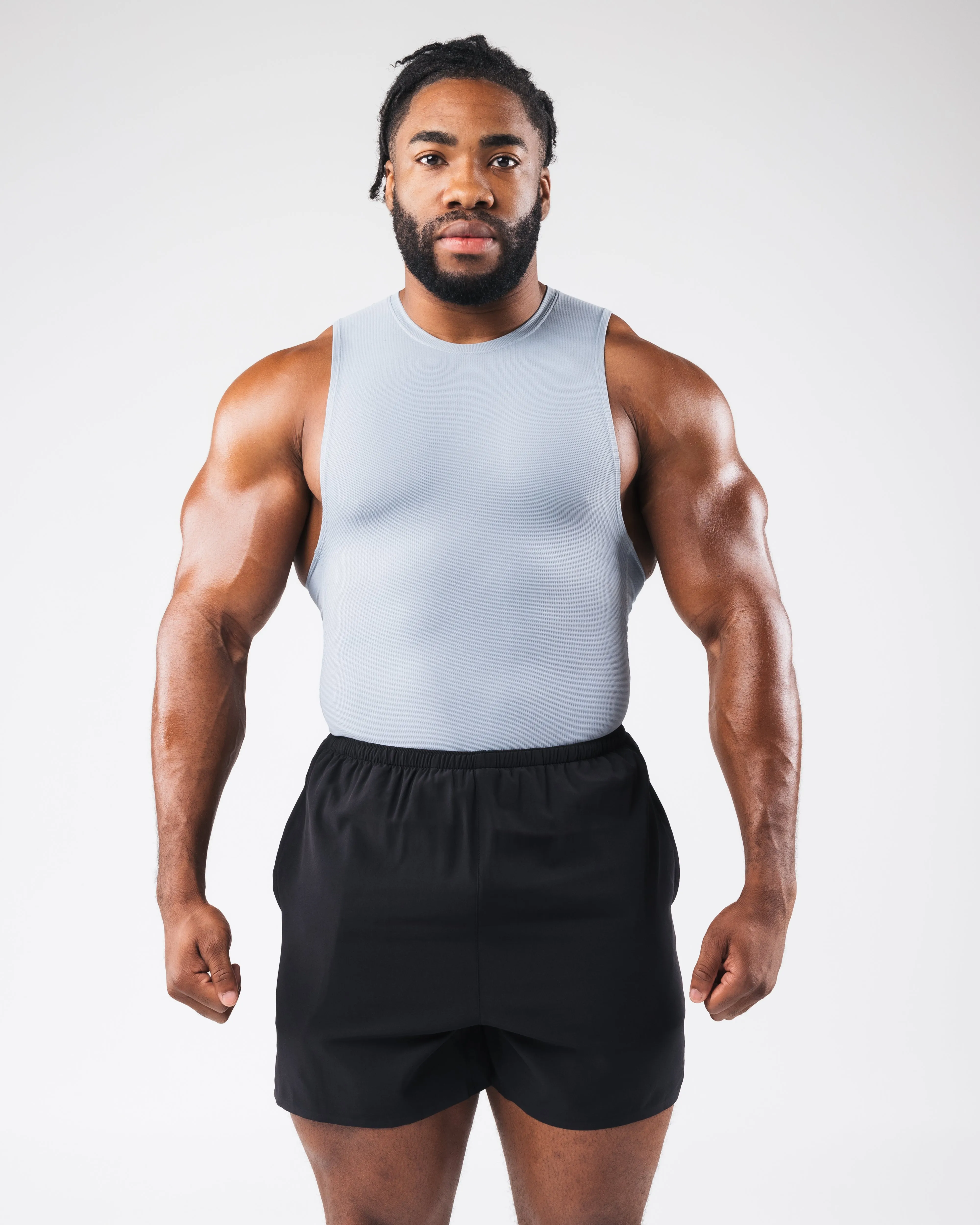 Recycling - possible Sweat Resistant Fabric Power Tank - Slate
