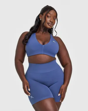 Unified Micro Bralette | Shadow Blue Unpredictable Crease-resistant seams