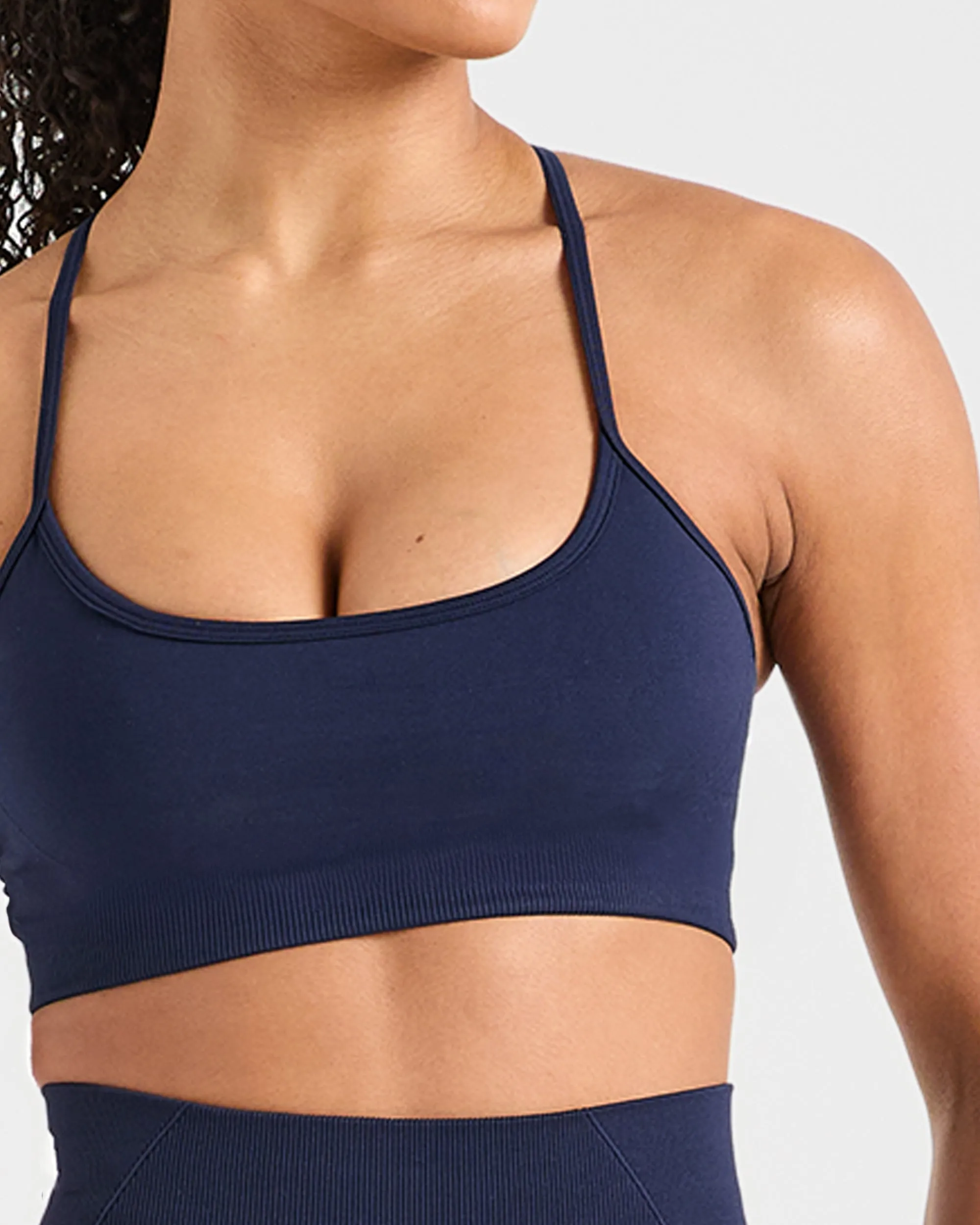 Polyester Empower Seamless Sports Bra - Navy