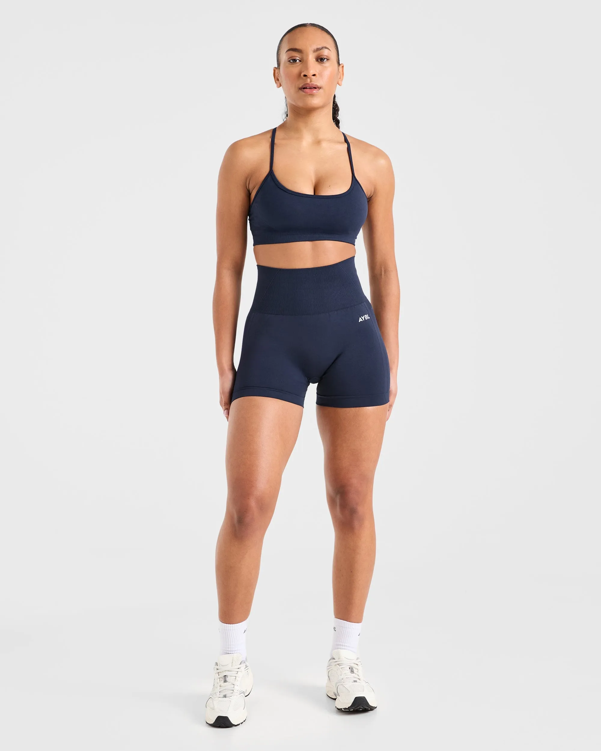 Seamless Support Empower Seamless Sports Bra - Navy