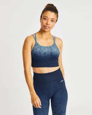Secure Hold Flare Seamless Sports Bra - Blue