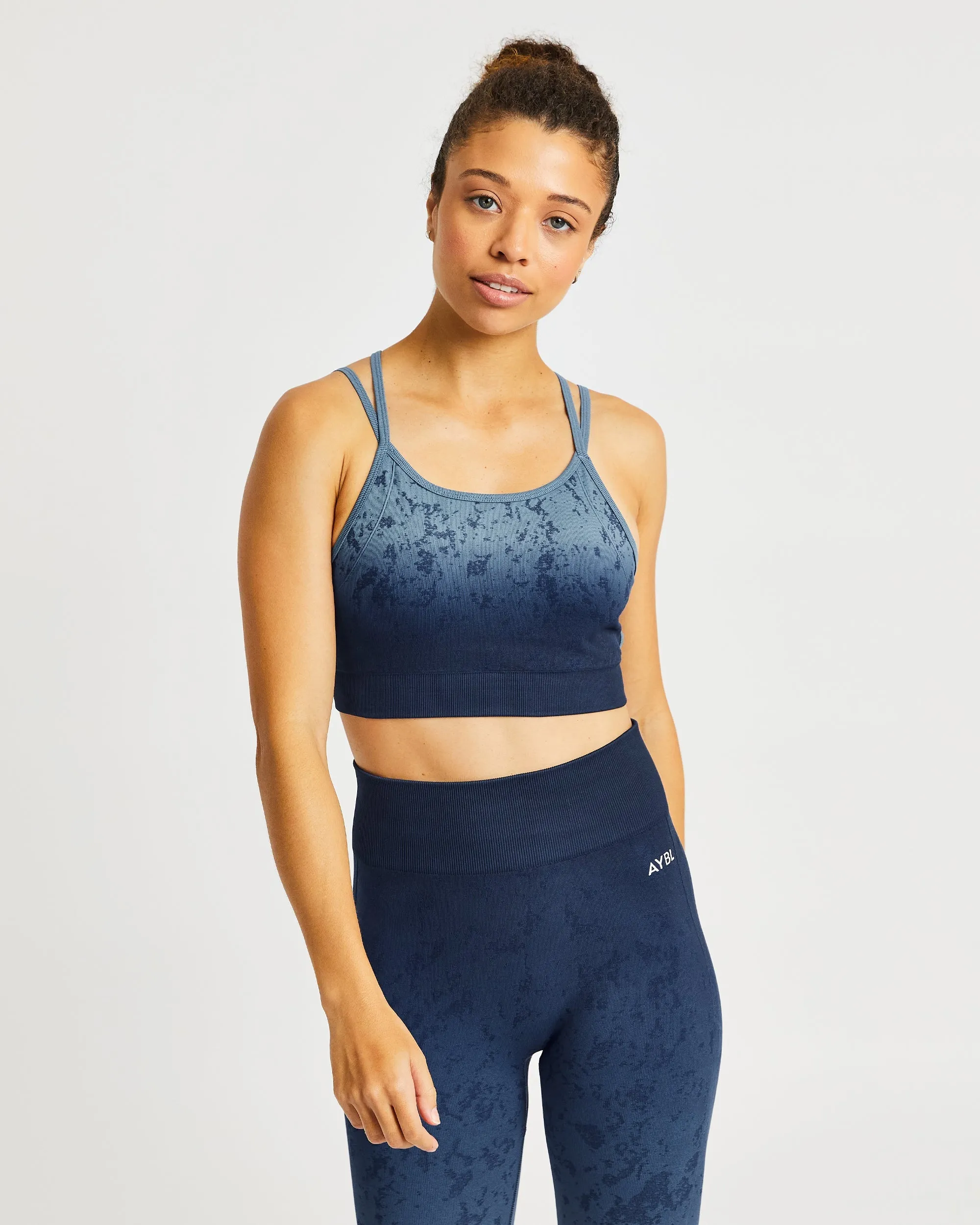 Secure Hold Flare Seamless Sports Bra - Blue