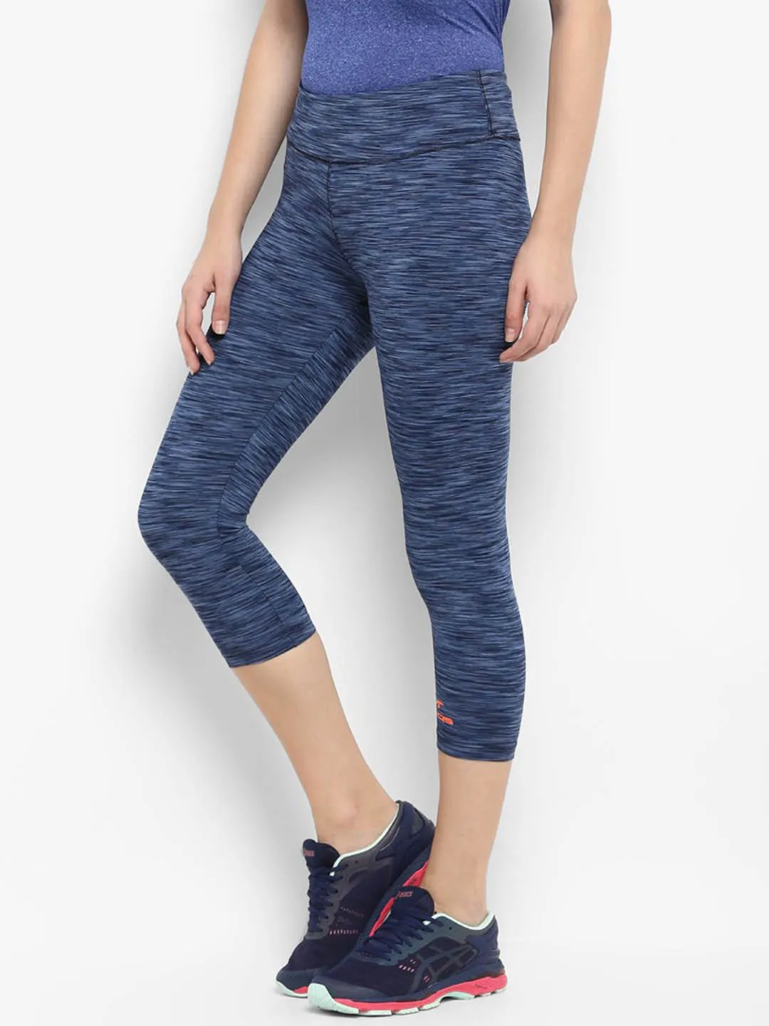 Weekend Trip Eco Friendly Alcis Women Solid Navy Blue Tights