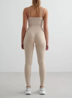 Clay Shape Seamless Tights Travel Ready Sleek Motion