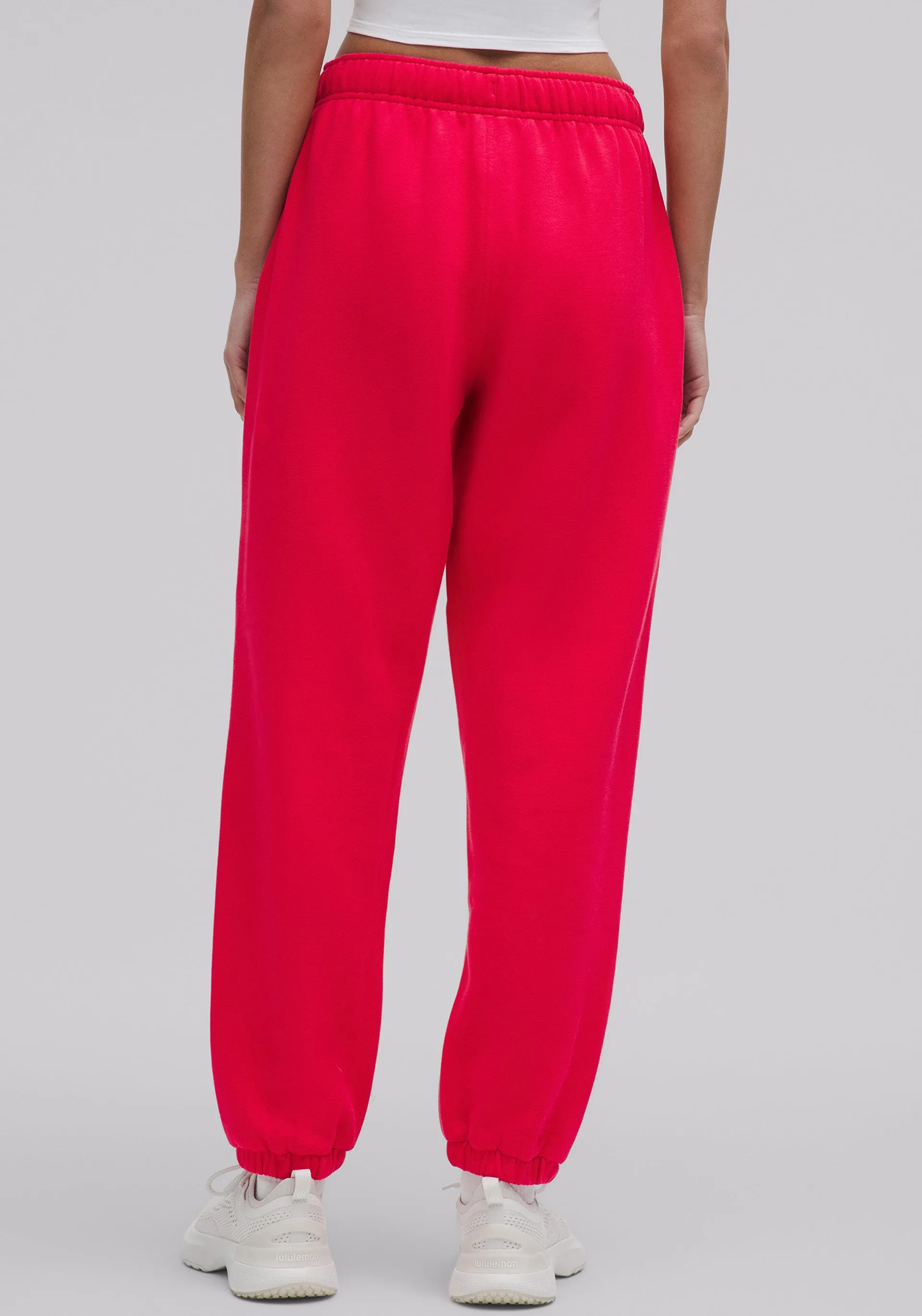 Soft Brushed Lining Scuba Mid-Rise Oversized Jogger | Regular