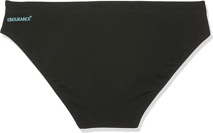 Speedo Boom Splice Mens Swim Brief - Black Multi Pocket System Solid colors