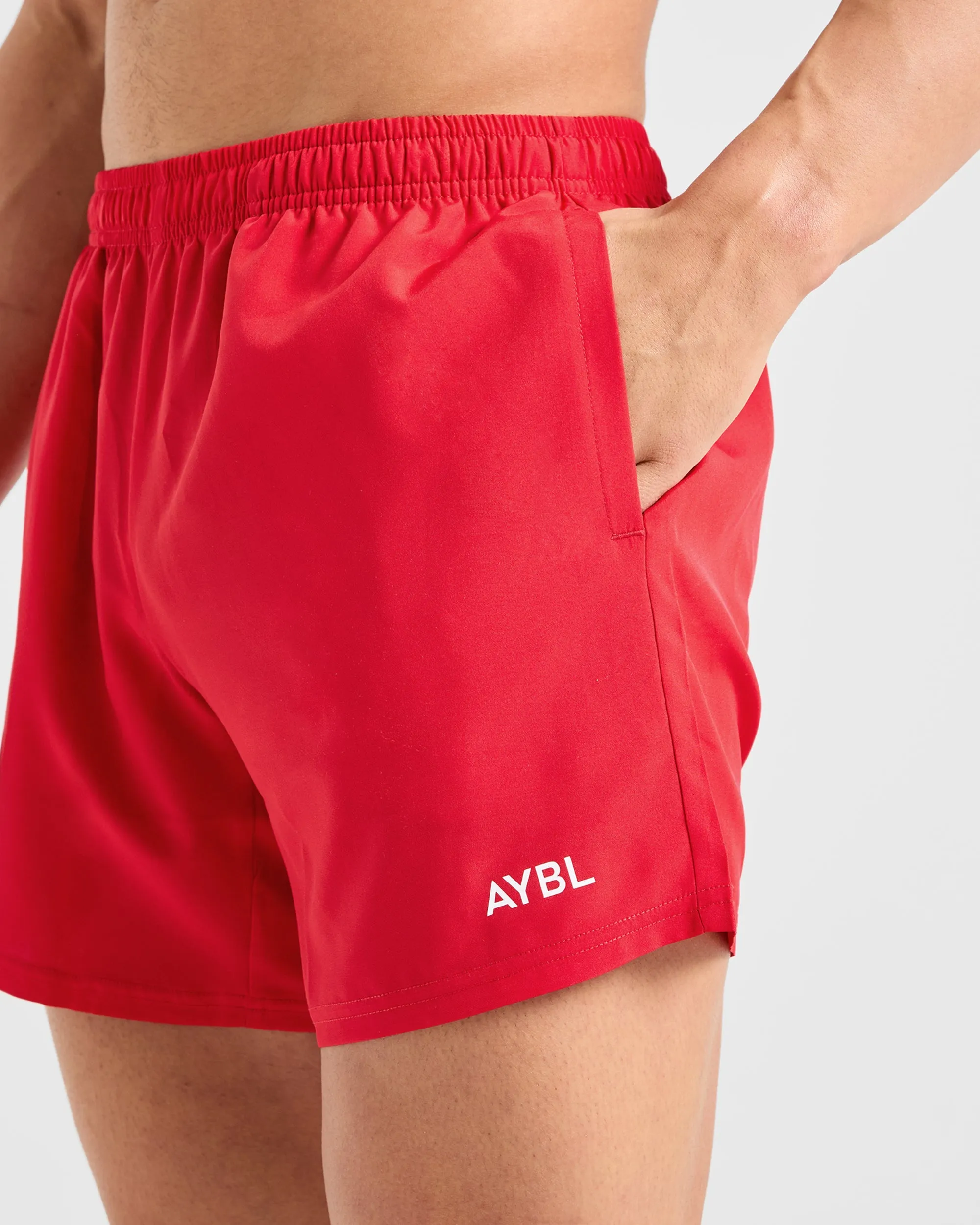 Silk Touch Mood Casual Core 5" Shorts - Chilli Red