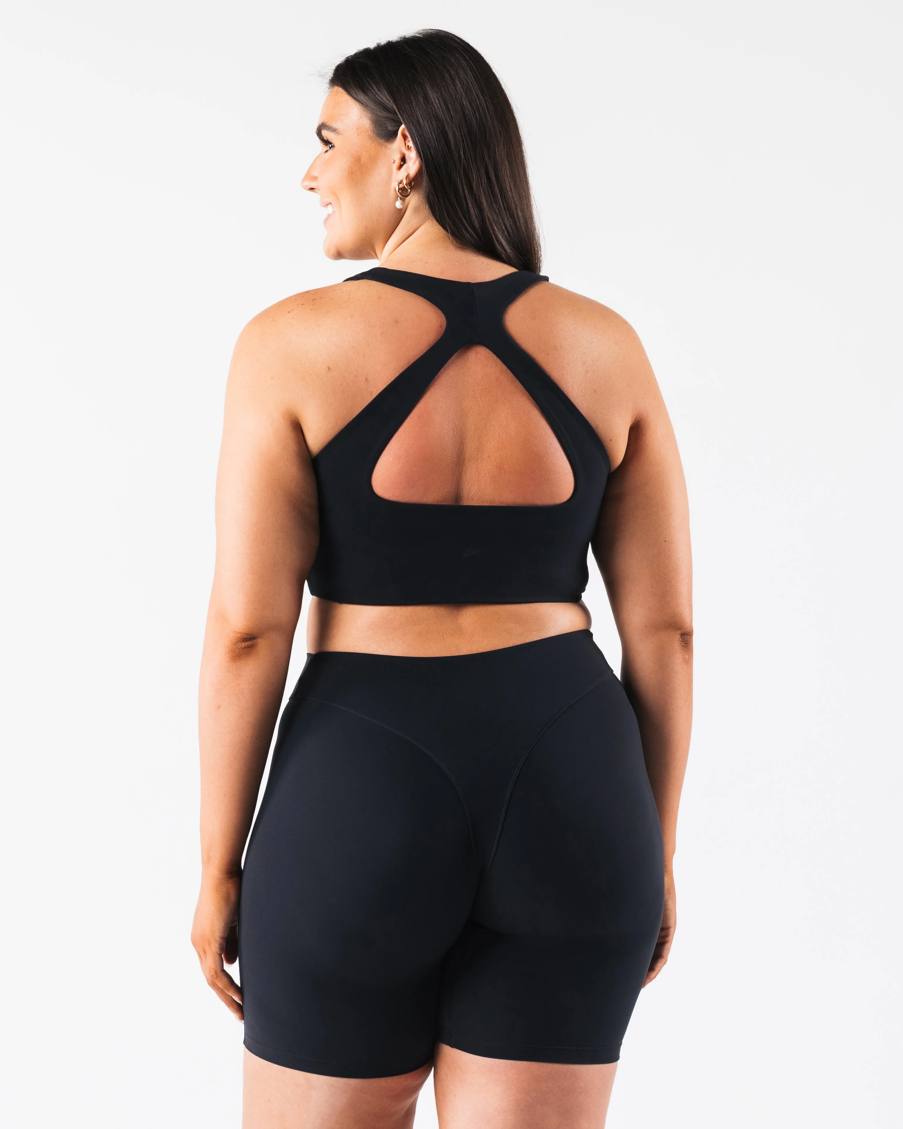 Deep V Cady Bra - Black Size Range Stretch seams