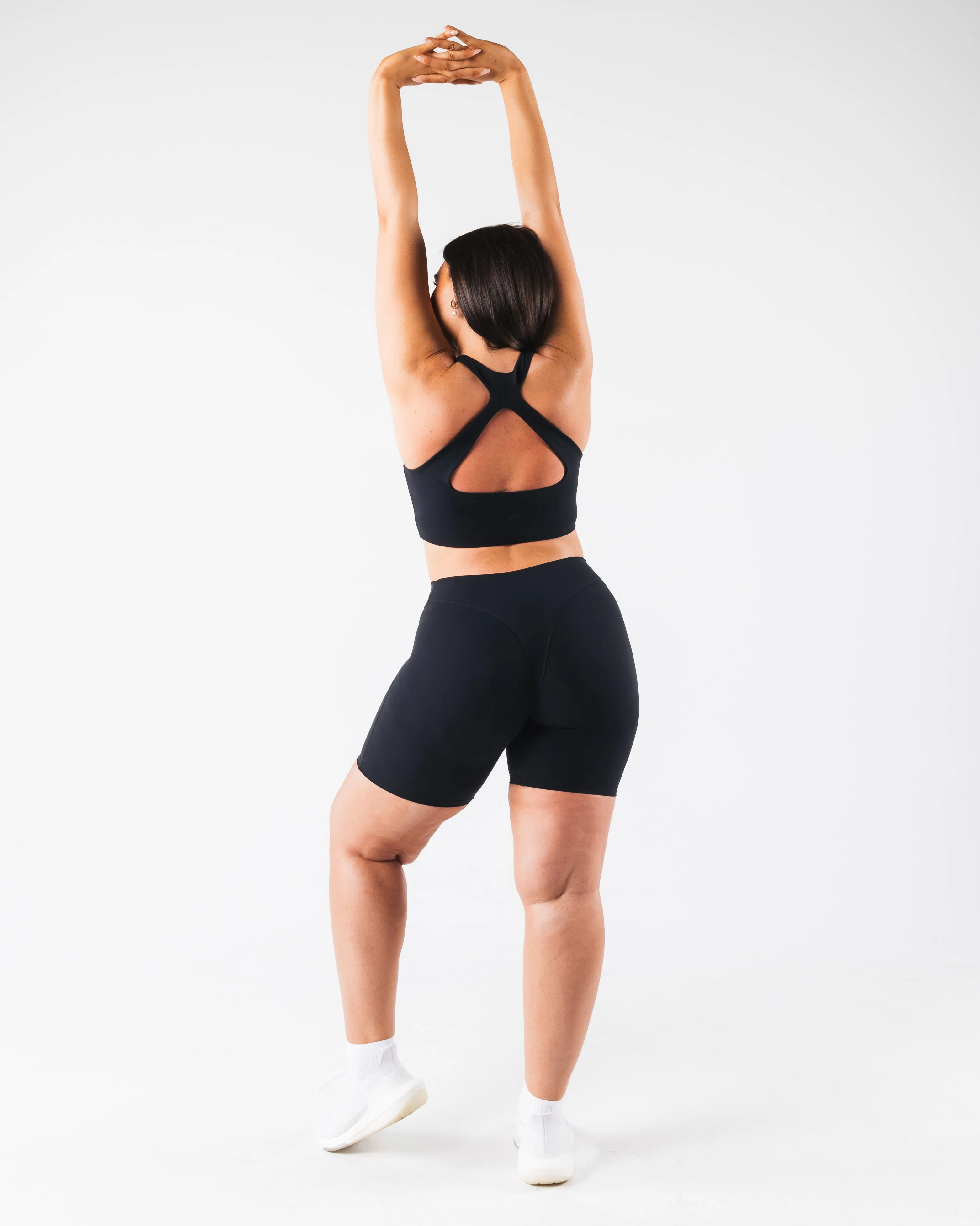 Animal print sports outfit Comfortable Hold Deep V Cady Bra - Black