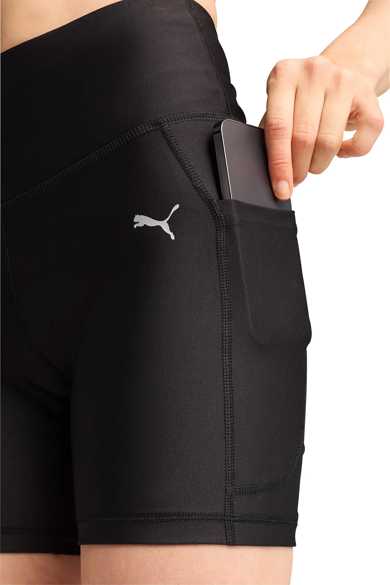 Puma Velocity 5 Inch Womens Short Running Tights - Black Classic Fit
