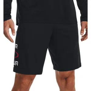 martial arts gear Easy Days Under Armour Tech Wordmark Graphic Mens Training Shorts - Black