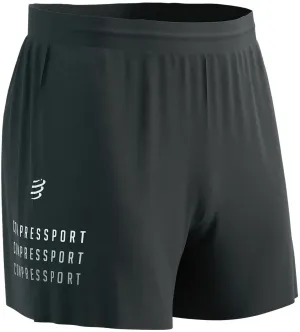 Compressport Performance Mens Running Shorts - Black Bold Statement