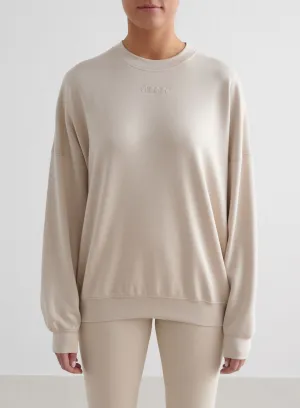 Caf?? Au Lait Comfy Modal Sweatshirt Silky