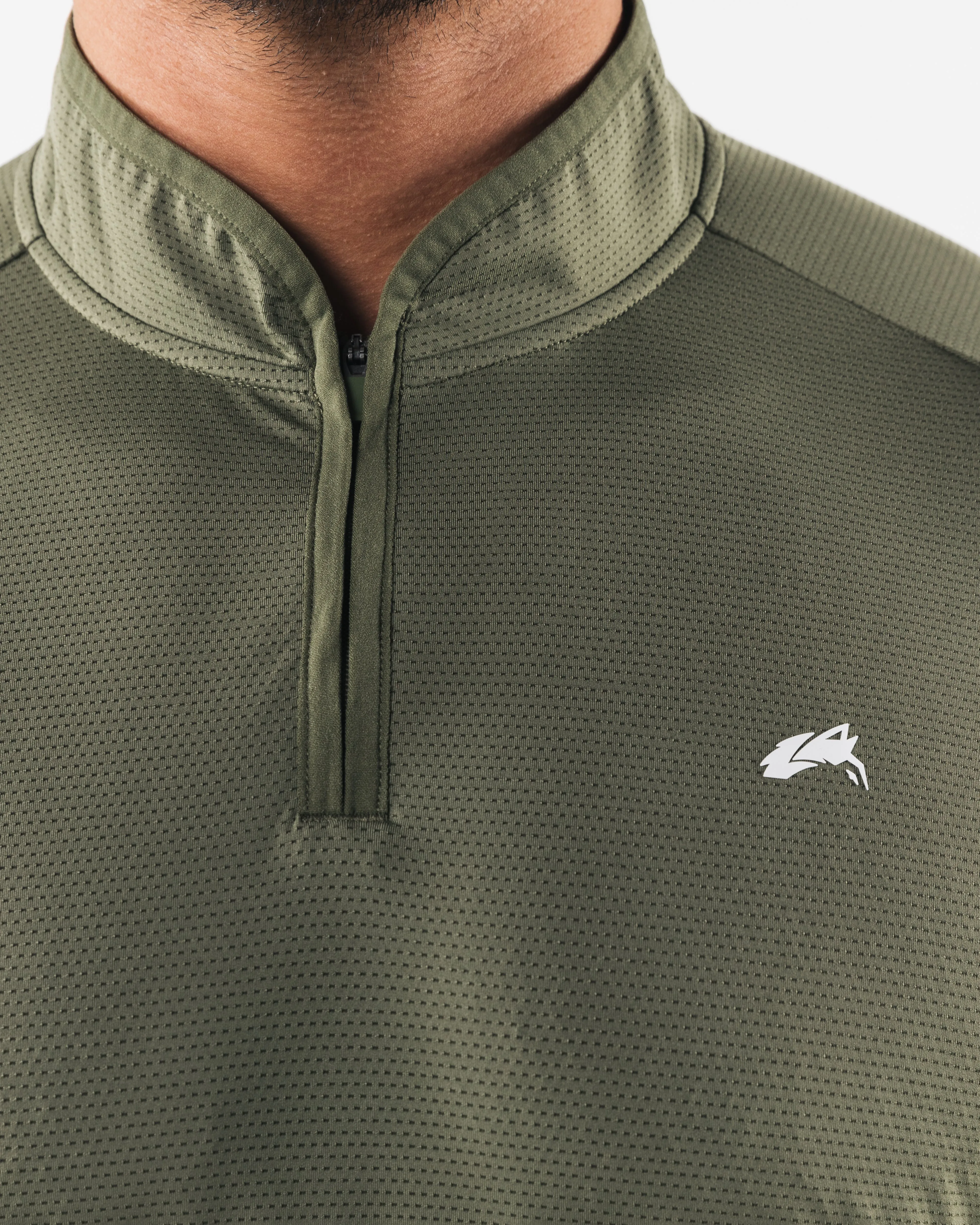 Racer Quarter Zip - Reseda Flower