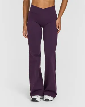 AntiSnag Surface Unified Wrap Flared Bottoms | Blackberry Purple Magic Glow MoistureManagement Technology
