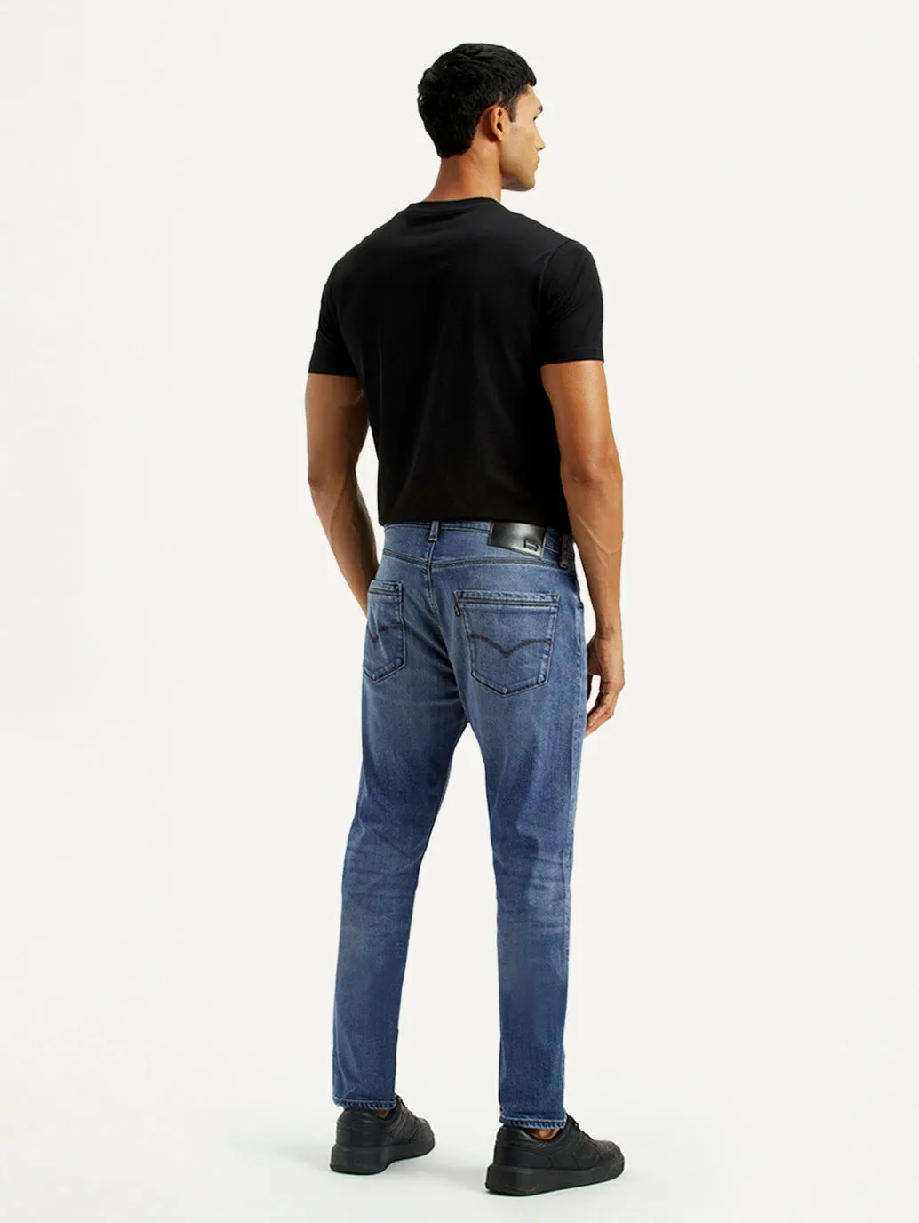 Soft Core Men's Redloop 512 Dark Indigo Slim Tapered Fit Mid Rise Jeans
