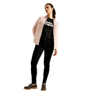 Stretch Fit Denim Women's 711 Black Skinny Fit Mid Rise Jeans