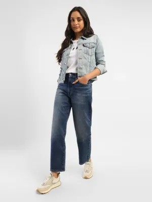 Women's 94 Blue Baggy Fit High Rise Jeans Urban Casual Road Trip Affordable