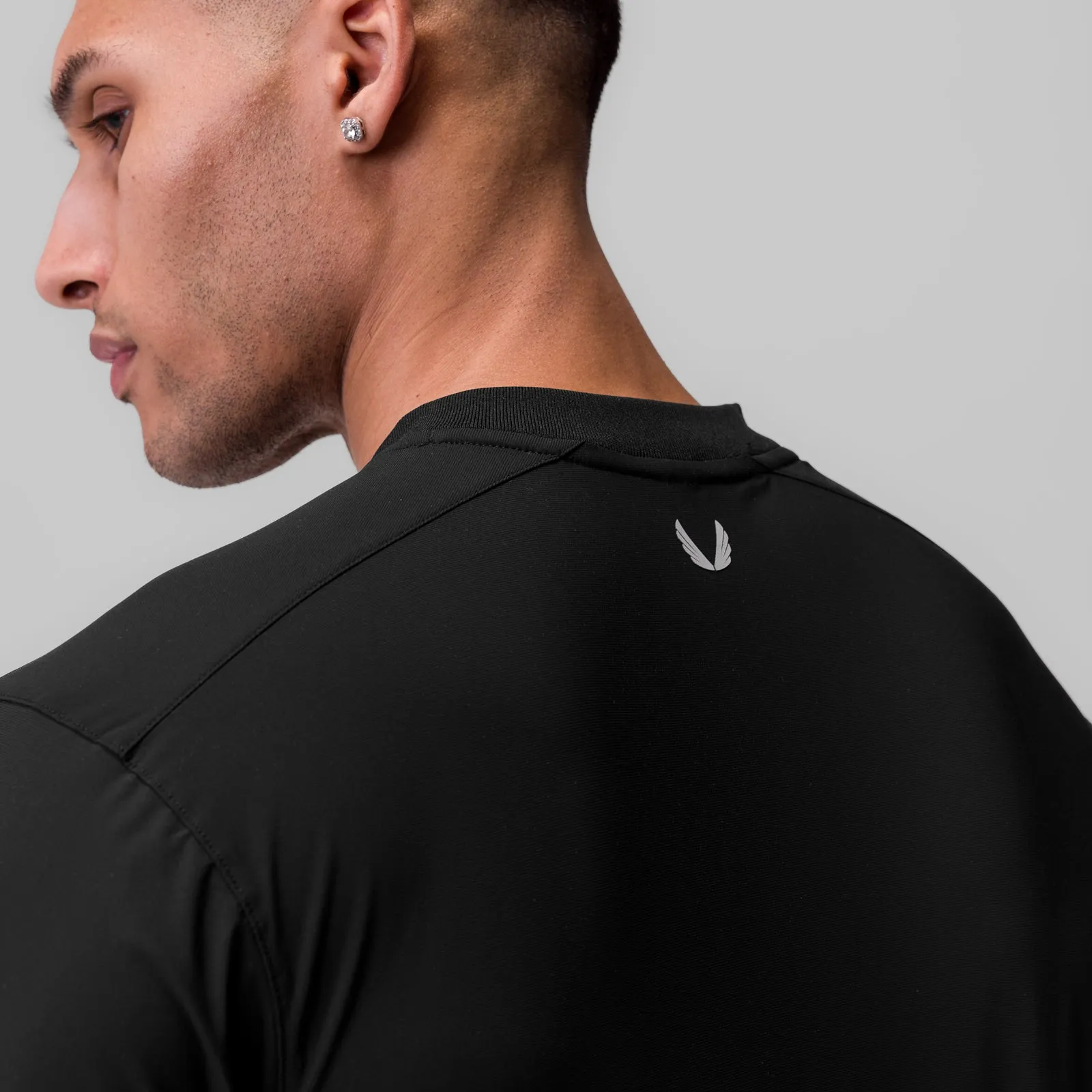 Holiday Casual 1087. Tetra-Lite? Ice Zip Tee - Black