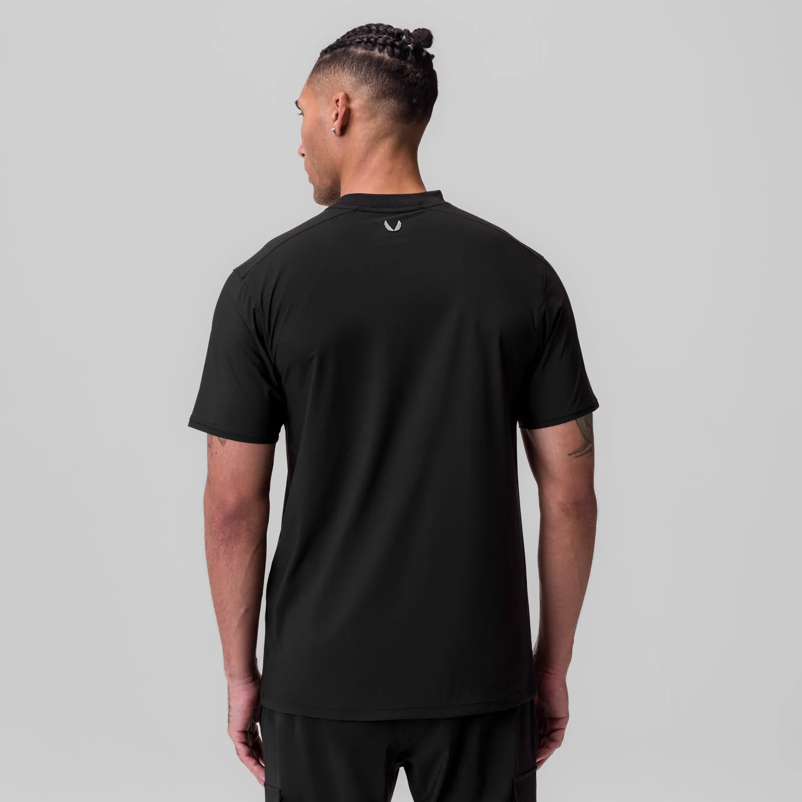 Eco Conscious Production WrinkleFreeFabric 1087. Tetra-Lite? Ice Zip Tee - Black