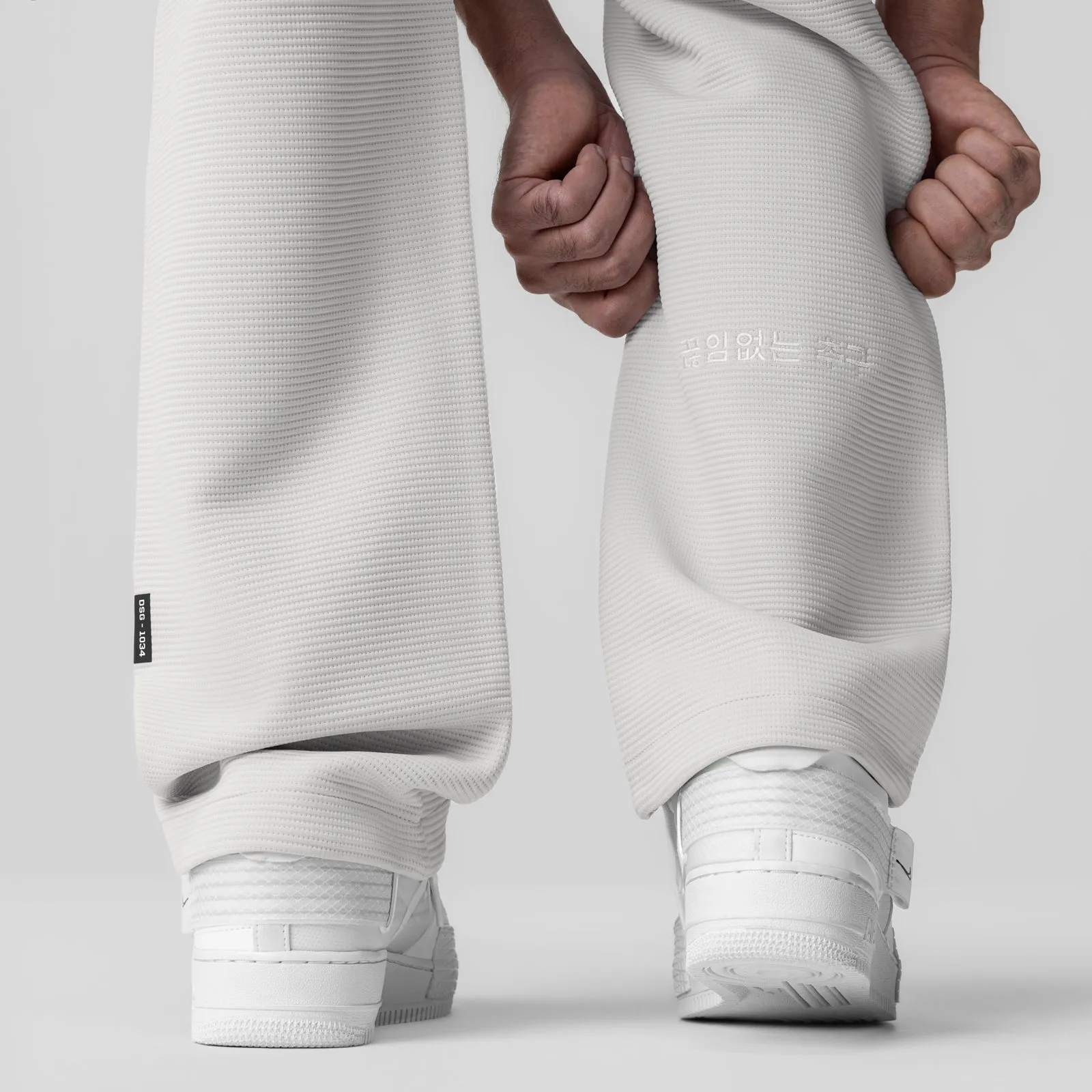 1034. Deltapeak? Straight Leg Sweats - Light Grey Fade Resistant Dye