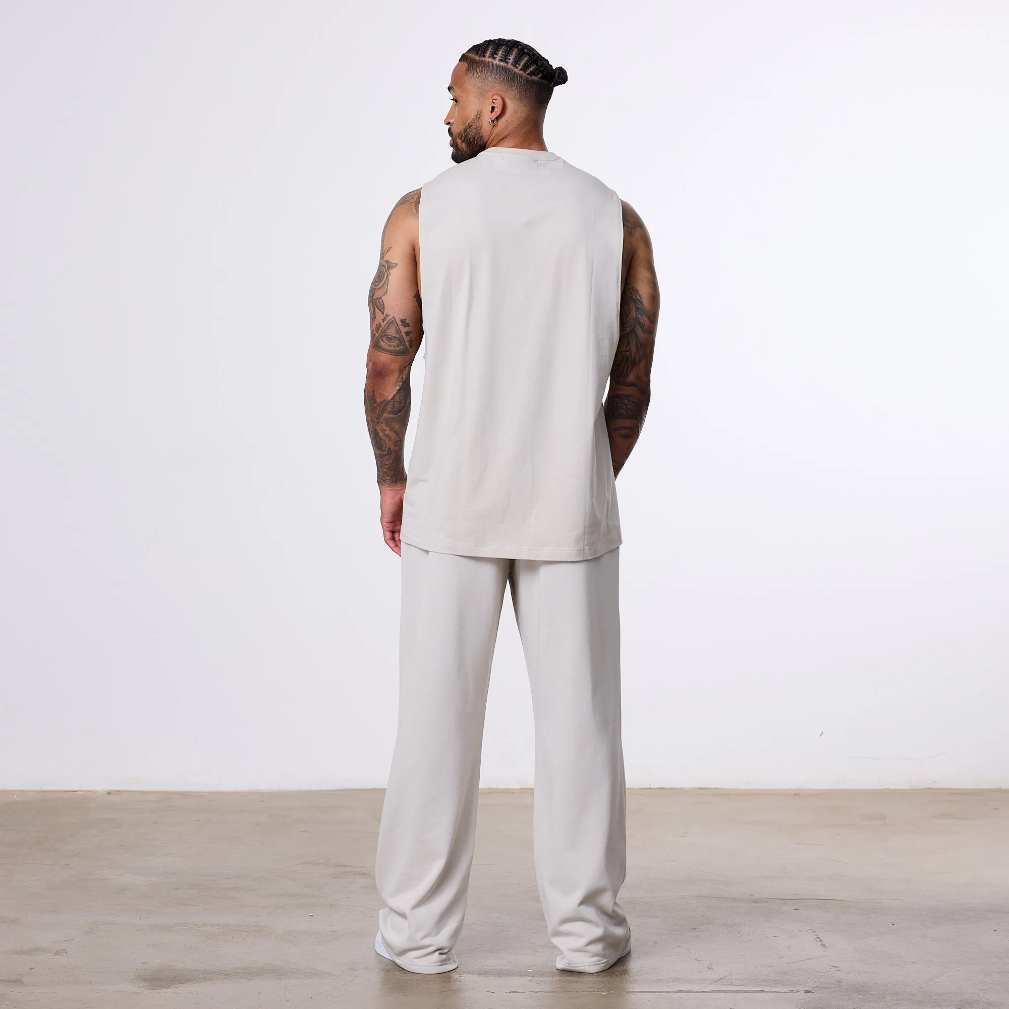 Adjustable Belt Loops LowProfileStitching Vanquish Essential Stone Straight Leg Sweatpants
