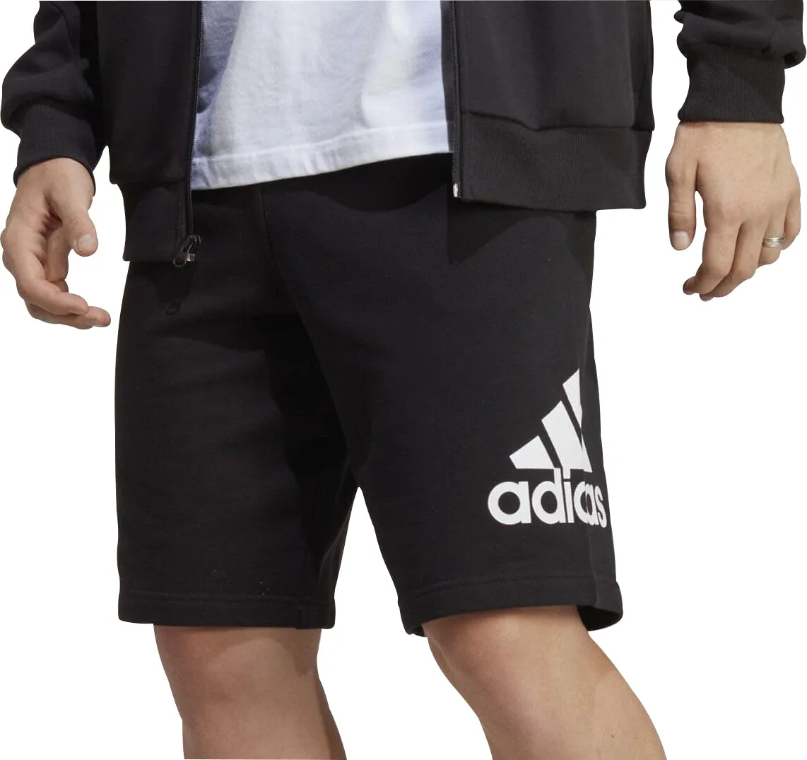adidas Essentials Big Logo French Terry Mens Training Shorts - Black Colorfast Treatment Go Light