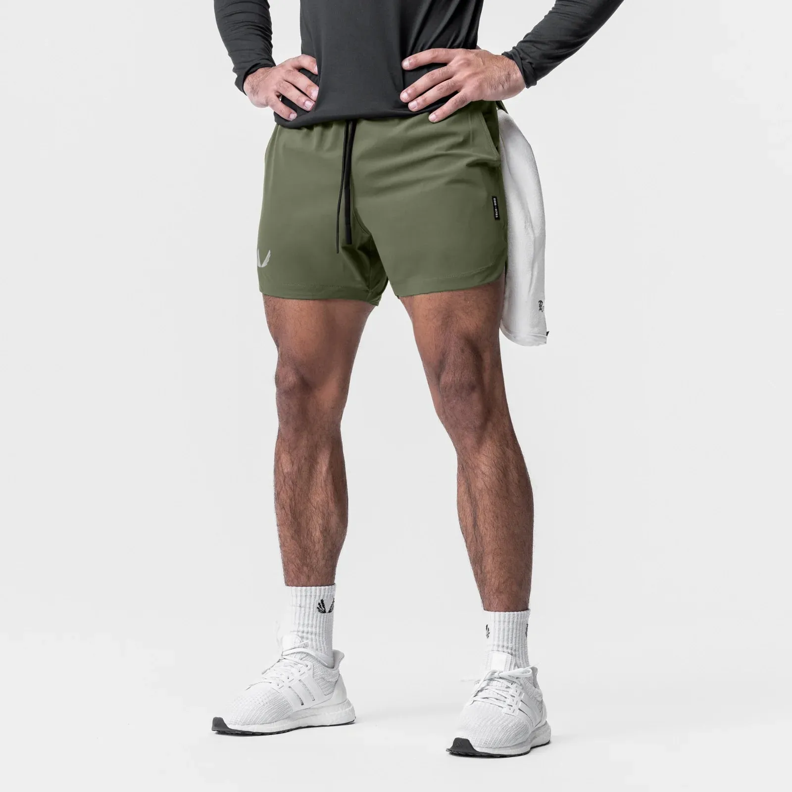 0751. Tetra-Lite? 5" Linerless Short - Olive "Wings" raincoat