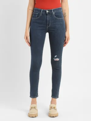 Women's 721 Blue Skinny Fit High Rise Jeans Style Essential