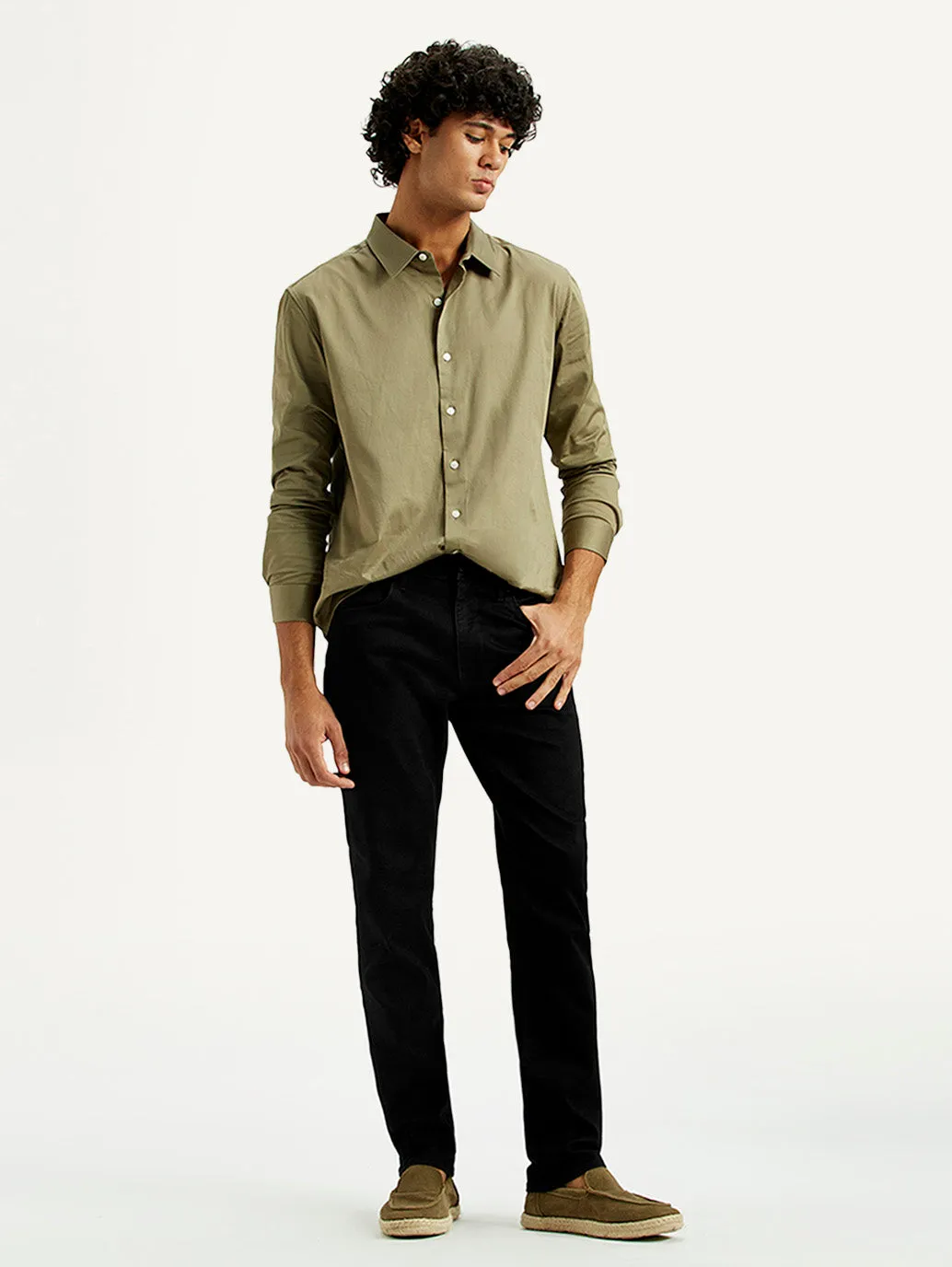 Men's Redloop 511 Dark Indigo Slim Fit Mid Rise Jeans Subtle Palette Timeless Edge