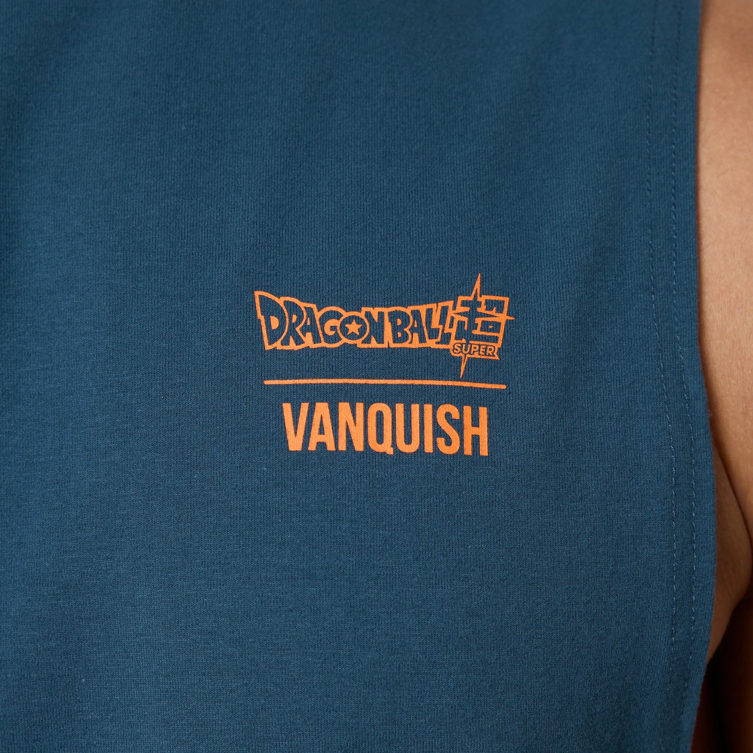 Vanquish DBS Gohan Blue Sleeveless T-Shirt Taped Neckline Fresh Trend