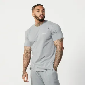 Vanquish Essential Steel Grey Slim Fit Short Sleeve T Shirt Stylish Details